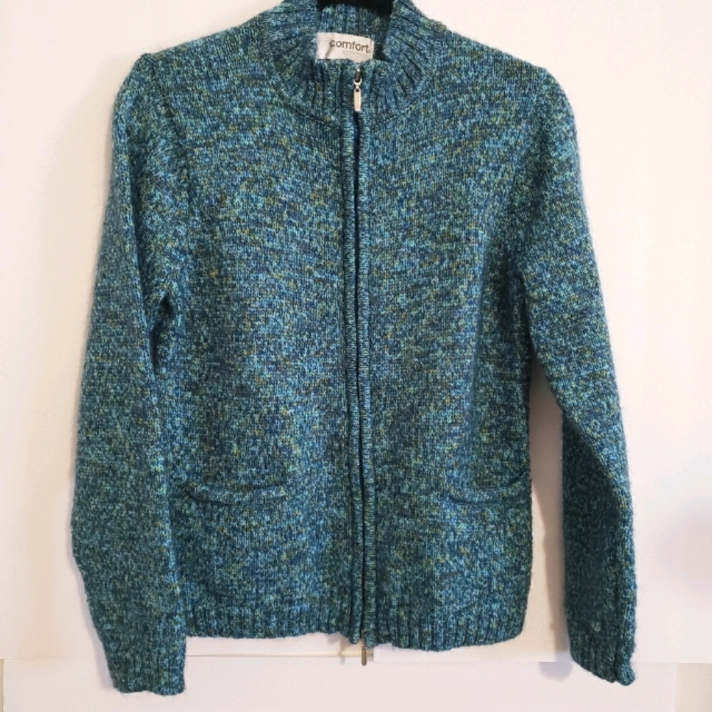 Chadwicks Pull Zipper Cardigan Sweater M